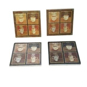 Coffee Ceramic Coaster Set Of 4